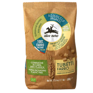 Alce Nero Organic Tubetti Farro -500 g / 1.1 lb.