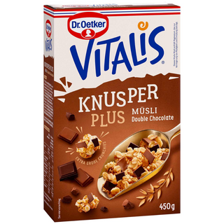 Dr. Oetker Vitalis Knusper Plus Double Chocolate -450g