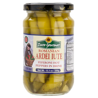 Euro Gourmet Romanian Ardei Iute ( Hot Feferoni ) - 12.3 oz / 350 g