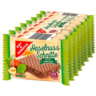 Gut & Gunstig Hazelnut Schnitte -8x20.8 g