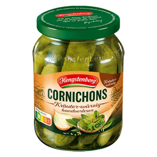 Hengstenberg Spicy Cornichons w/ Herbs - 12.5 oz