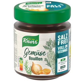 Knorr Instant Vegetable Bouillon Salt Free in Glass Jar - for 6.1 L