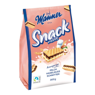 Manner Snack Minis Milch - Haselnuss - 300g