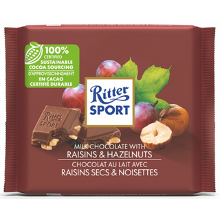 Ritter Sport Raisins & Hazelnut Chocolate - 100g