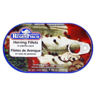 RugenFisch Herring Fillets in Paprika Sauce - 200 g / 7.05 oz.