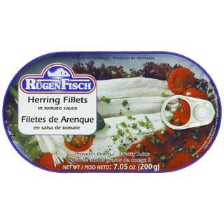 RugenFisch Herring Fillets in Tomato Sauce - 200 g / 7.05 oz.
