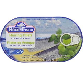 RugenFisch Herring Fillets in Wine Sauce - 200 g / 7.05 oz.
