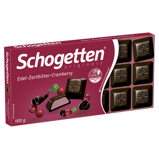 Schogetten Dark & Cranberry Filling Chocolate - 100 g