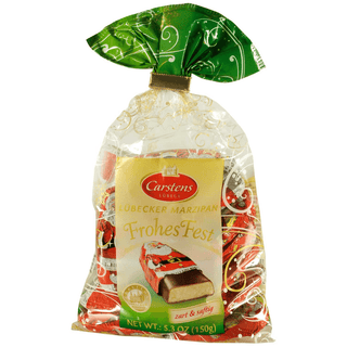 Carstens Luebecker Marzipan Mini Santa in Bag -150 g - Euro Food Mart