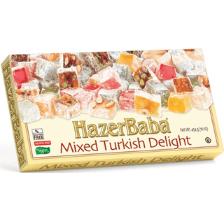 HazerBaba Mixed Turkish Delight / Lokum Assorted Flavours & Nuts - 454 g - Euro Food Mart