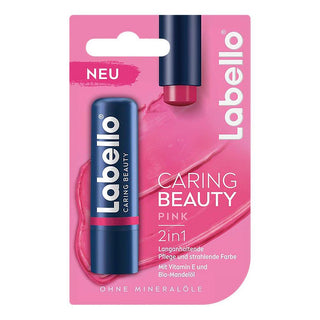 Labello Caring Beauty Pink 2 in 1 Lip Balm - 4.8 g - Euro Food Mart