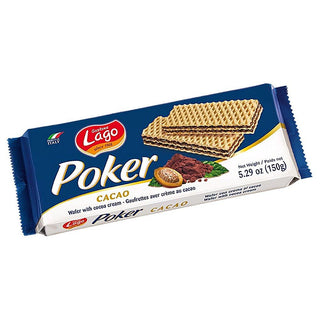 Lago Poker Cacao Wafers - 5.29 oz. / 150 g - Euro Food Mart