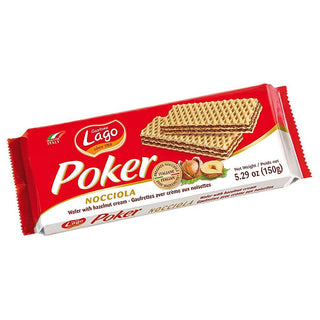 Lago Poker Nocciola Wafers - 5.29 oz. / 150 g - Euro Food Mart