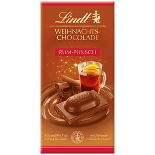 Lindt Rum - Punsch Chocolate Almond Bar - 100 g - Euro Food Mart