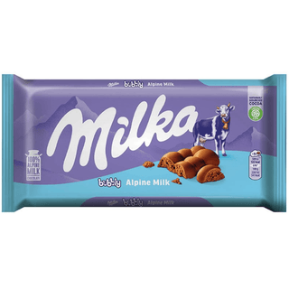 Milka Bubbly Alpine Milk Aerated Chocolate - 90 g - Euro Food Mart