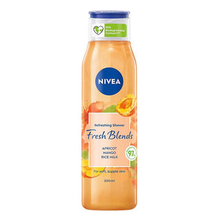 Nivea Fresh Blends Apricot /Mango / Rice Milk Shower Cream - 300 ml - Euro Food Mart