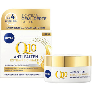 Nivea Q 10 Anti Wrinkle Extra Nourishing Day Cream -50 ml - Euro Food Mart