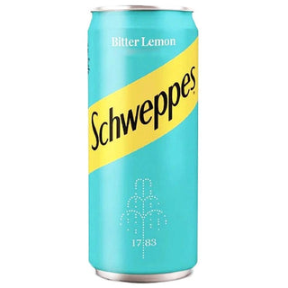 Schweppes Bitter Lemon Carbonated Drink - 330 ml - Euro Food Mart