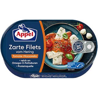 Appel Herring Fillets Tomato -Mozzarella -200g - Euro Food Mart