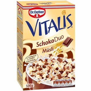 Dr. Oetker Vitalis Schoko Duo Muesli -500 g - Euro Food Mart