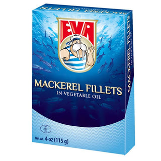 Eva Adriatic Makerel Fillets in Vegetable Oil - 4 oz - Euro Food Mart