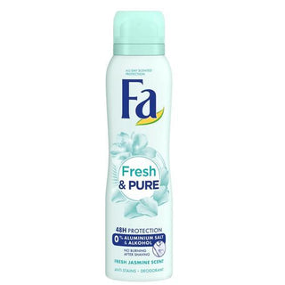 Fa Fresh & Pure ( 0% Aluminium Salts and 0% Alcohol ) Spray Deodorant- 150 ml - Euro Food Mart