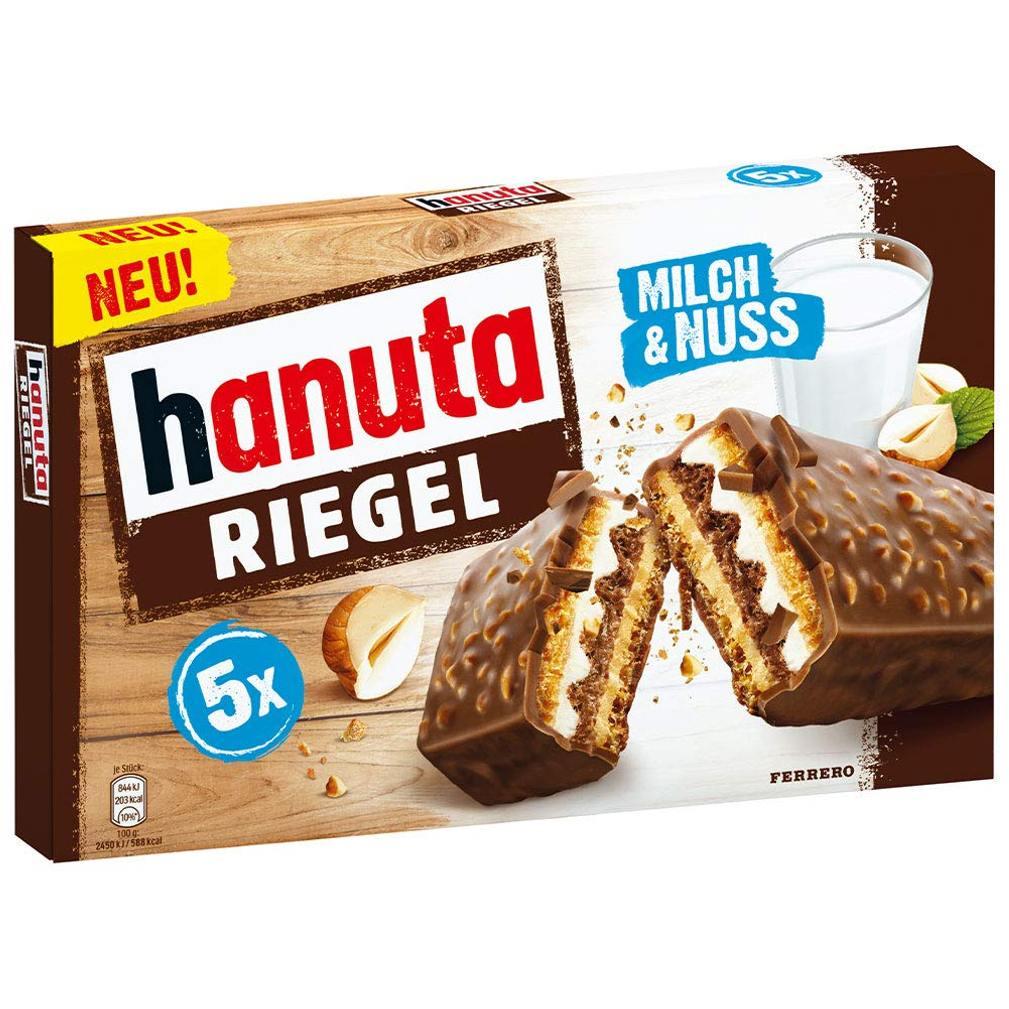 – - Euro Hanuta Bars Ferrero Riegel 173 Mart 5 Food pcs g