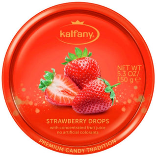Kalfany Strawberry Drops Bonbons - 150 g - Euro Food Mart