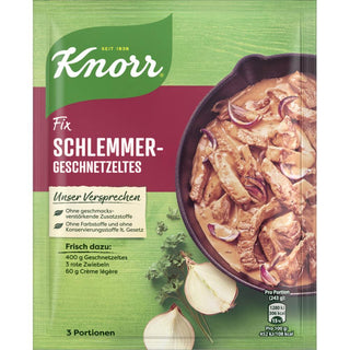 Knorr Fix Schlemmer Geschnetzeltes ( Creamy Sauce for Sliced Meat ) -1 pc - Euro Food Mart