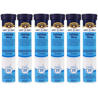 Kruger Calcium Effervescent Tablets- PACK OF 6 - Euro Food Mart