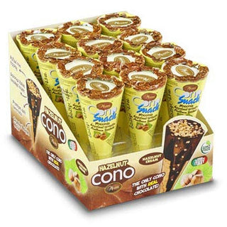 Messori Cono Hazelnut Cream Filled Cones - Case of 12 x .9 oz - Euro Food Mart