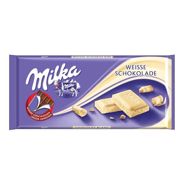  Milka White Chocolate, 100g : Grocery & Gourmet Food
