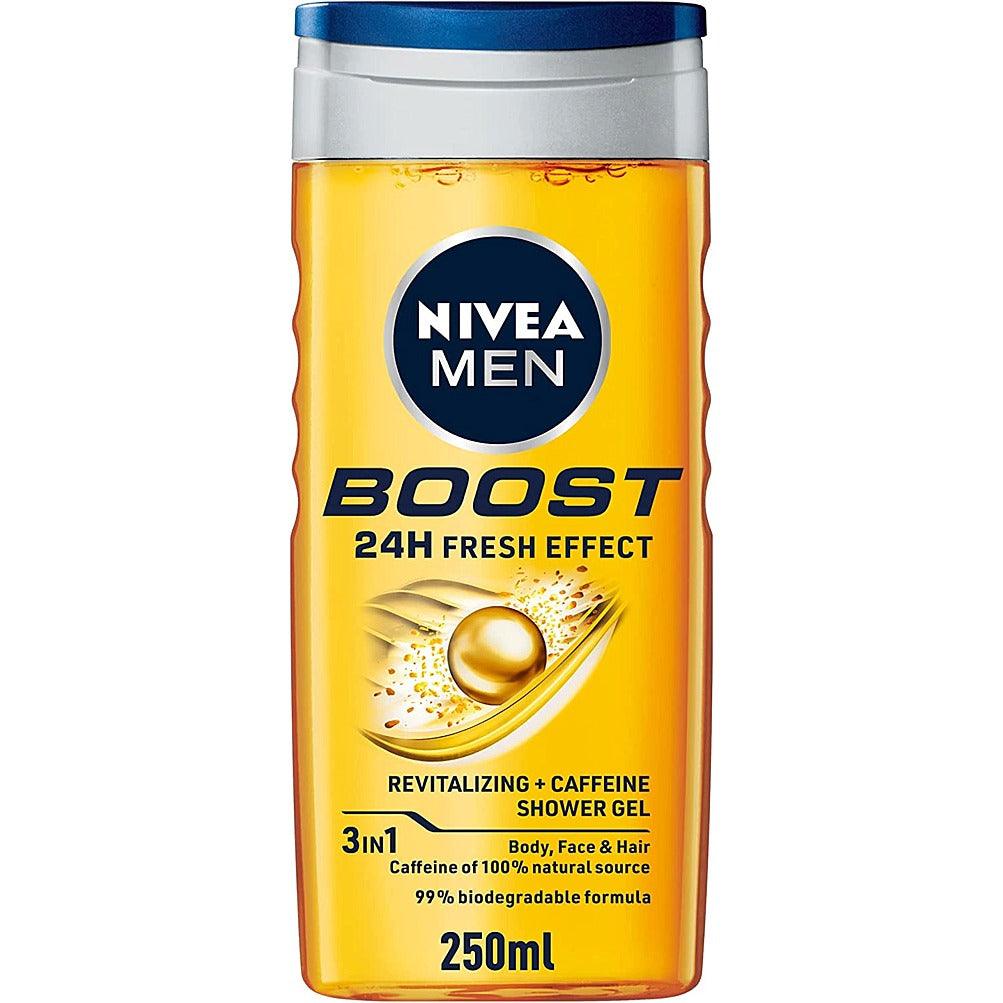 Nivea Men 3 in 1 Boost Shower Gel- 250 ml – Euro Food Mart