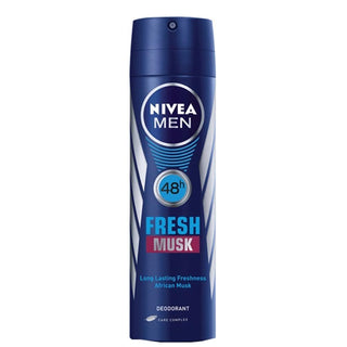 Nivea Men Spray Deodorant Fresh Musk -150 ml - Euro Food Mart
