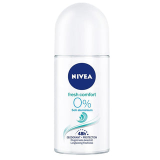 Nivea Roll-On Deodorant Fresh Comfort 0 % Aluminum Salts -50 ml - Euro Food Mart