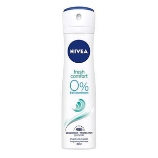 Nivea Spray Deodorant Fresh Comfort 0 % Aluminum Salts - 150 ml - Euro Food Mart