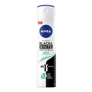 Nivea Spray Deodorant Invisible for Black & White Fresh -150 ml - Euro Food Mart
