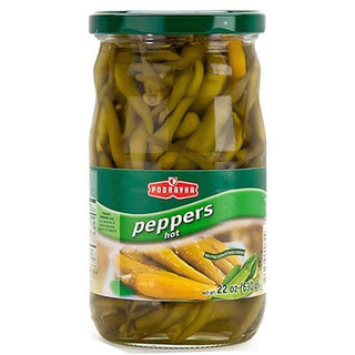 Podravka Hot Peppers in Vinegar - 630 g / 22 oz - Euro Food Mart