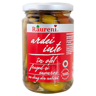 Raureni Hot Pepper In Vinegar ( Ardei Iute ) - 12 oz