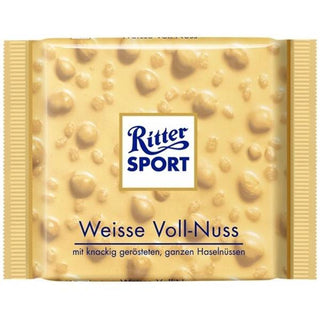 Ritter Sport White Whole Hazelnut Chocolate 100g - Euro Food Mart