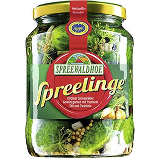Spreewaldhof Spreewald Gherkins with Dill & Onion - 670 g - Euro Food Mart