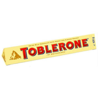 Toblerone Swiss Milk Chocolate w/Honey & Almond Nougat - 3.5 oz / 100g - Euro Food Mart