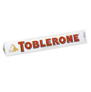 Toblerone Swiss White Chocolate w/Honey & Almond Nougat - 3.5 oz / 100g - Euro Food Mart