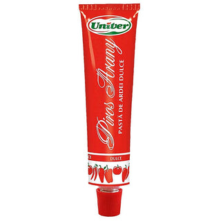 Univer Piros Arany Sweet Pepper Paste Tube ( Pasta de Ardei Dulce ) - 70 g - Euro Food Mart