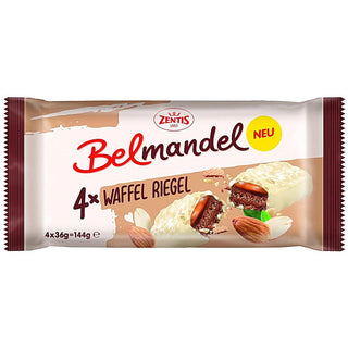 Zentis Belmandel Waffle Bar 4 pcs x 36 g - Euro Food Mart
