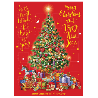 Advent Calendar 24 pcs Milk Chocolates( Erika's Pantry ) Red