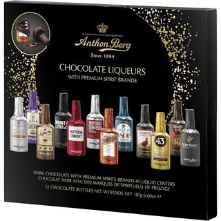 Anthon Berg Chocolate Liqueurs 12 Bottles Gift Box  - 6.60 oz / 187g