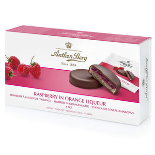 Anthon Berg Raspberry in Orange Liquor Chocolate Covered Marzipan -220 g