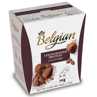 Belgian Cocoa Dusted Truffles Cocoa Nibs - 200g / 7.1 oz