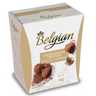 Belgian Cocoa Dusted Truffles Marc De Champagne - 200g / 7.1 oz